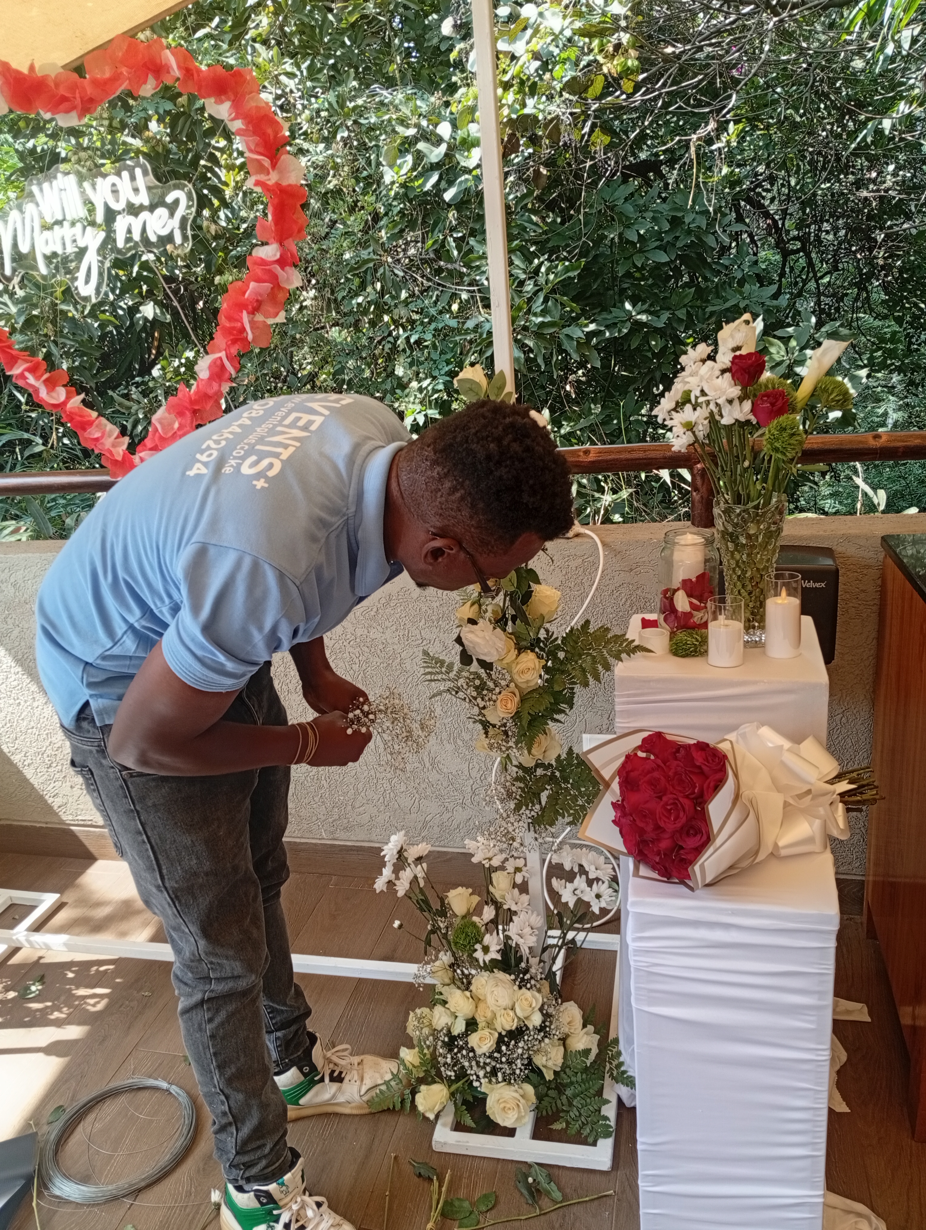 Marriage proposal setup and decor at Hotel Boulevard Nairobi photo 3